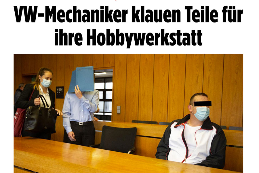 Mechaniker stiehlt Bauteile - Presse - Heindl Rechtsanwälte